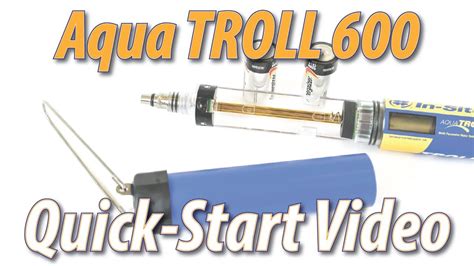 aqua troll 600|Aqua TROLL 600 Quick Start Video .